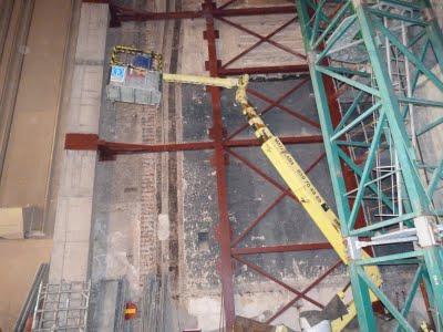 Palacio de la Música - Refuerzos en la estructura de la caja escénica