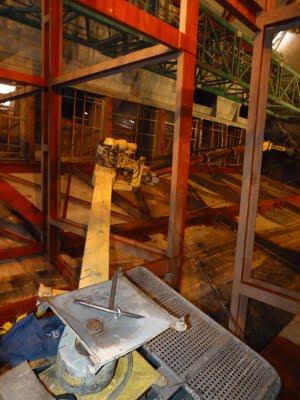 Palacio de la Música - Refuerzos en la estructura de la caja escénica