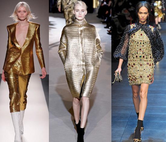 Balmain-Stella-McCartney-Dolce-&-Gabbana gold f/w 2011 2012