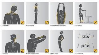 Ejercicios para mantenernos saludables al trabajar con computadoras