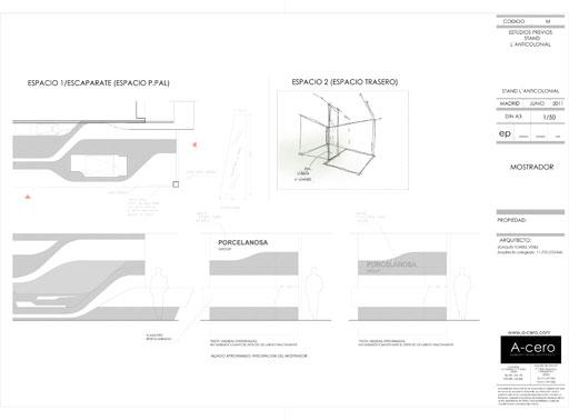 Arquitectura efímera; Stand L´Antic Colonial de Porcelanosa, diseñado por A-cero para la colección Spirit