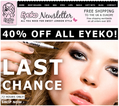 40% de descuento en Eyeko! 40% de descuento en Eyeko!