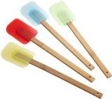 Good Cook Set of 4 Silicone Spatulas with Bamboo Handles
