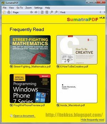 Sumatra PDF - Visualizador de archivos PDF, alternatica al adobe reader