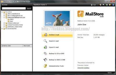 MailStore Home - Realiza backup de tus correos electronicos