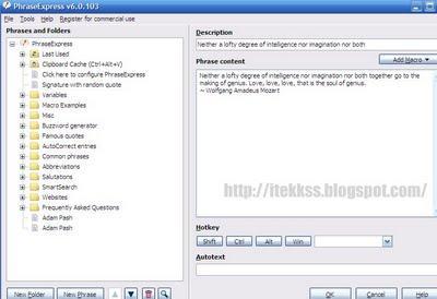 PhraseExpress - Escribe mas rapido tus textos de todo los días