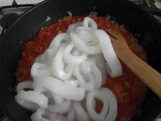 Calamares en salsa de almendras al Pedro Ximénez