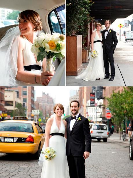 Una boda Neoyorkina en amarillo, blanco y negro