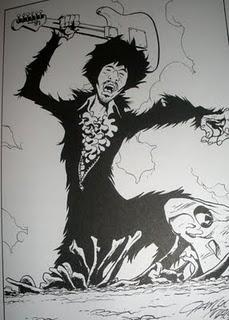 Electric Cómic Biografía en cómic de Jimi Hendrix por Mattia Colombara y Gianluca Maconi