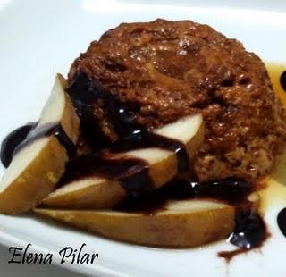 Flanes de Peras con Chocolate