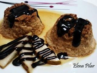 Flanes de Peras con Chocolate