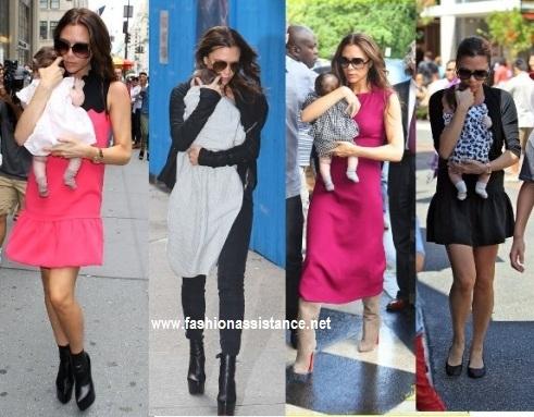 Victoria Beckham adora llevar a su hija Harper Seven en brazos y no descuida sus estilismos