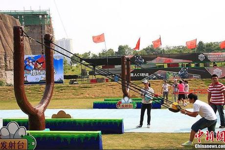 Angry Birds en la vida real Angry Birds en la vida real