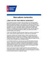 Marcadores tumorales