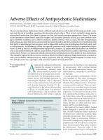 Efectos secundarios de los Antisicóticos.