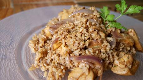 Arroz con pollo y baharat