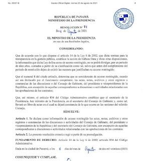 Resolución N° 71 (De miércoles 04 de agosto de 2021) Resolución N° 71 (De miércoles 04 de agosto de 2021)