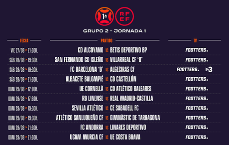 Ya hay horario para el Sevilla Atlético - Sabadell