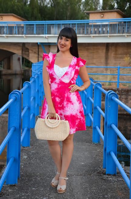 Vestido tie dye fucsia Vestido tie dye fucsia