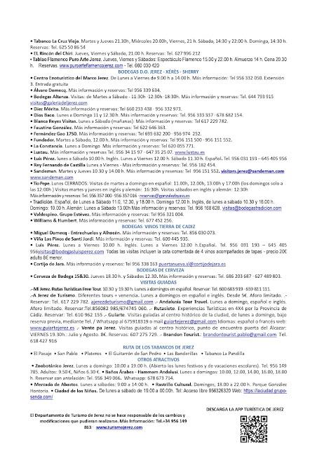 QUINTA Y ÚLTIMA SEMANA DE JULIO TURÍSTICO