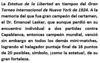 Lasker, Capablanca y Alekhine o ganar en tiempos revueltos (141)