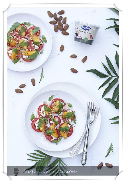 Ensalada de Melocotones aliñados