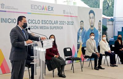 INAUGURA SECRETARÍA DE EDUCACIÓN CICLO ESCOLAR 2021-2022 DE MEDIA SUPERIOR, BAJO EL MODELO HÍBRIDO