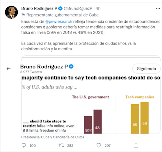 Canciller de Cuba señala urgencia de protección contra desinformación