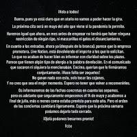 Robe Iniestra anuncia que el tour de Extremoduro ha sido cancelado por Live Nation Robe Iniestra anuncia que el tour de Extremoduro ha sido cancelado por Live Nation