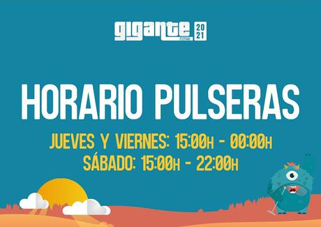 Horarios Recogida Pulseras Gigante 2021 Horarios Recogida Pulseras Gigante 2021