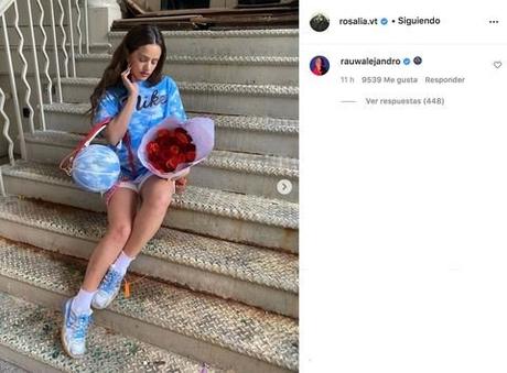 Pillada de Rosalía con su nueva pareja