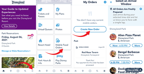 Cómo comprar comida online en los parques Disney Cómo comprar comida online en los parques Disney