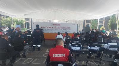 CONGRESO DEL ESTADO DE MÉXICO RECONOCE A ELEMENTOS DEL CUERPO DE BOMBEROS DE TEXCOCO