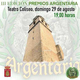 Los Premios ARGENTARIA se retransmitirán en Directo desde Villacarrillo (Jaén)