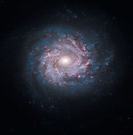 La impresionante galaxia NGC 3982 y la creación de estrellas