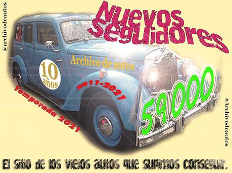 Cincuenta y nueve mil seguidores en la página de Archivo de autos