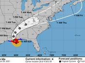 comienza impactar Luisiana, Estados Unidos, vientos KPH.