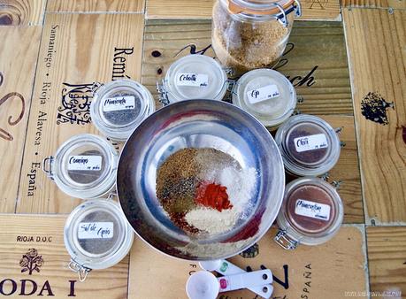 Costillas de cerdo asadas con rub Costillas de cerdo asadas con rub