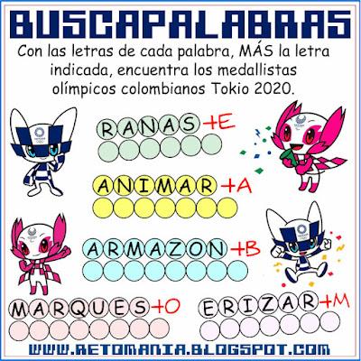 RETOS MATEMÁTICOS Y DEPORTES Retos matemáticos, Desafíos matemáticos, Retos mentales, Retos visuales, Problemas matemáticos, Problemas de lógica, Matemática y Deportes, Acertijos, Descubre el Personaje, Buscapalabras, La palabra oculta