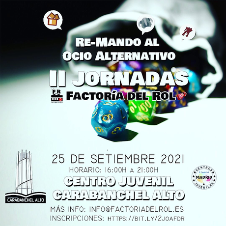 Anunciadas las II Jornadas FdR, 25/09 en Carabanchel Alto (Madrid)