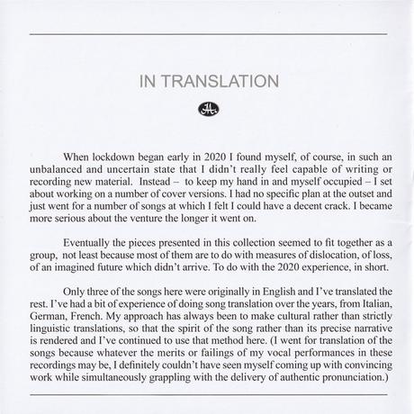 Peter Hammill - In Translation (2021) Peter Hammill - In Translation (2021)