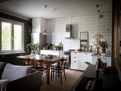 Decorar un salón rectangular