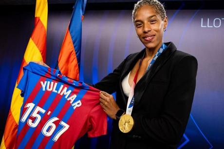 Joan Laporta: “Es un honor que Yulimar Rojas vista y sienta los colores del Barça”