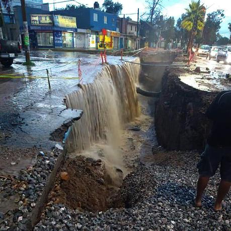 El Saucito ahora cuenta con cascadas por obras inconclusas