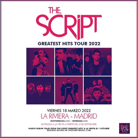 Concierto de The Script en Madrid en marzo de 2022