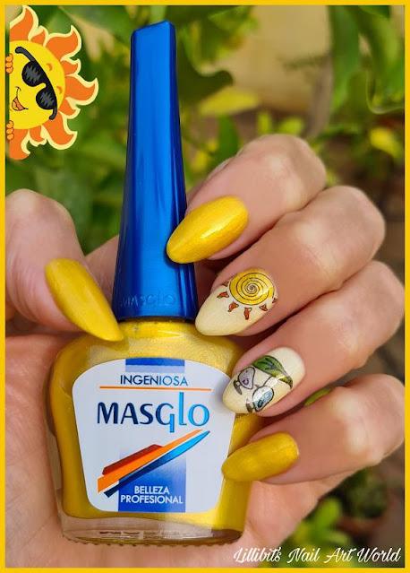 ¡De vuelta de vacaciones! Reto Las locas del Nail Art agosto 2021: Amarillo + pájaros