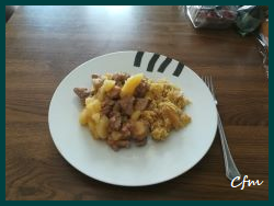 Cerdo estofado con chucrut