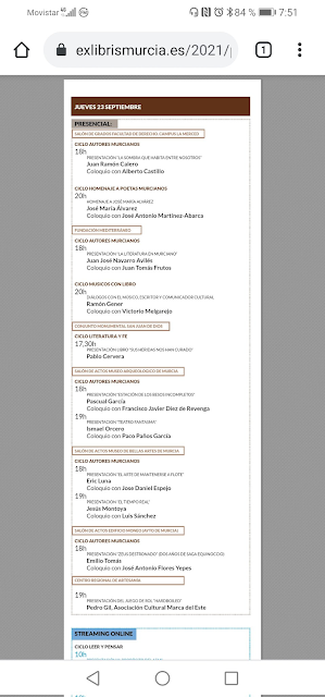 Hardboiled en la IV Semana Internacional de las Letras de Murcia Exlibris 2021