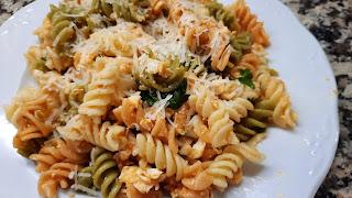 Espirales con huevo Espirales con huevo