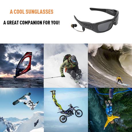(30%OFF) Offerte Smart Glasses Sports Camera HD1080P Bluetooth Musica
Occhiali Da Sole Registratore Di Guida Mini Videocamere Multifunzionali
Economici Prezzo